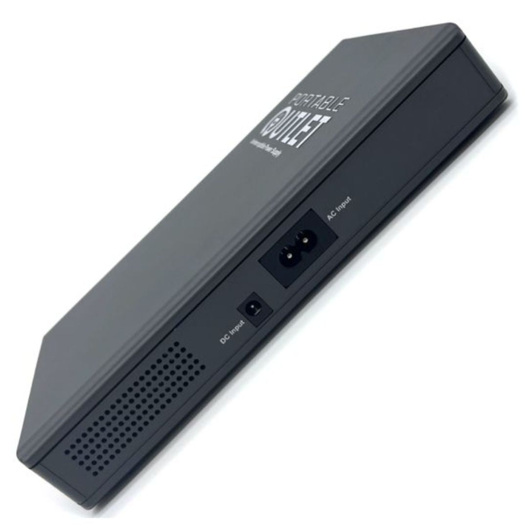 The Portable Outlet UPS Battery (CPAP battery backup) is a powerful, lightweight, lithium-ion battery solution in a compact, travel friendly package. Portable Outlet will power your CPAP or BiPAP for an entire night. It can be used as an uninterruptible power supply (UPS) so your CPAP will continue to function during unexpected power outages.