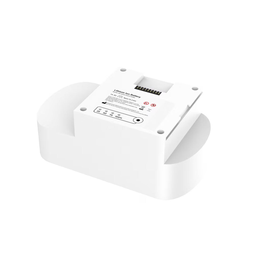 Image of Double or Triple Lithium-Ion Battery for P2-S4. The batteries are sleek, compact, and designed for extended use with the P2-S4 Portable Oxygen Concentrator. The Double Battery offers up to 4.8 hours of oxygen therapy, while the Triple Battery provides up to 7.2 hours. Both options are lightweight, portable, and come with versatile charging adapters.